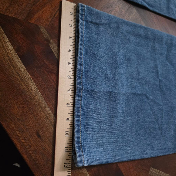 Women's SHEIN Distressed Wide Leg Jeans Blue US L (8/10) - Picture 8 of 10